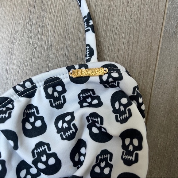 💙BOGO💙 Kermas Skull Strapless Bikini Top M - Picture 2 of 3